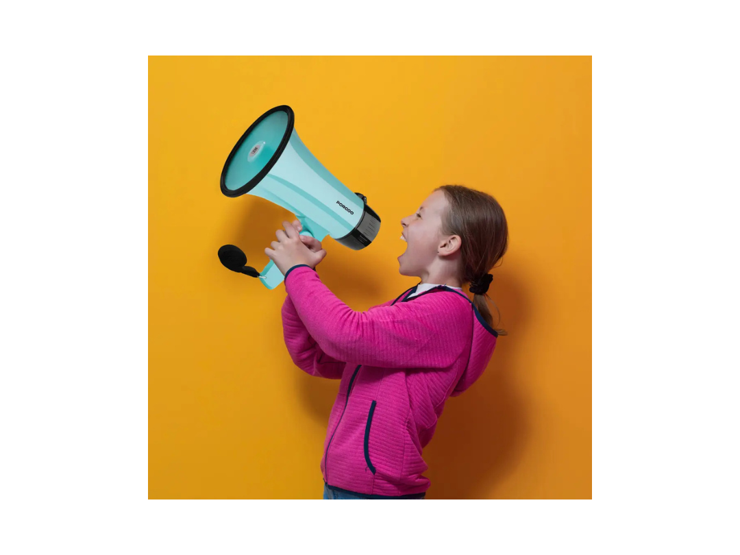 Porodo Kids Megaphone - Sky Blue | Loud & Fun for Kids, 3+ Years Porodo Kids Megaphone - Sky Blue | Loud & Fun for Kids, 3+ Years